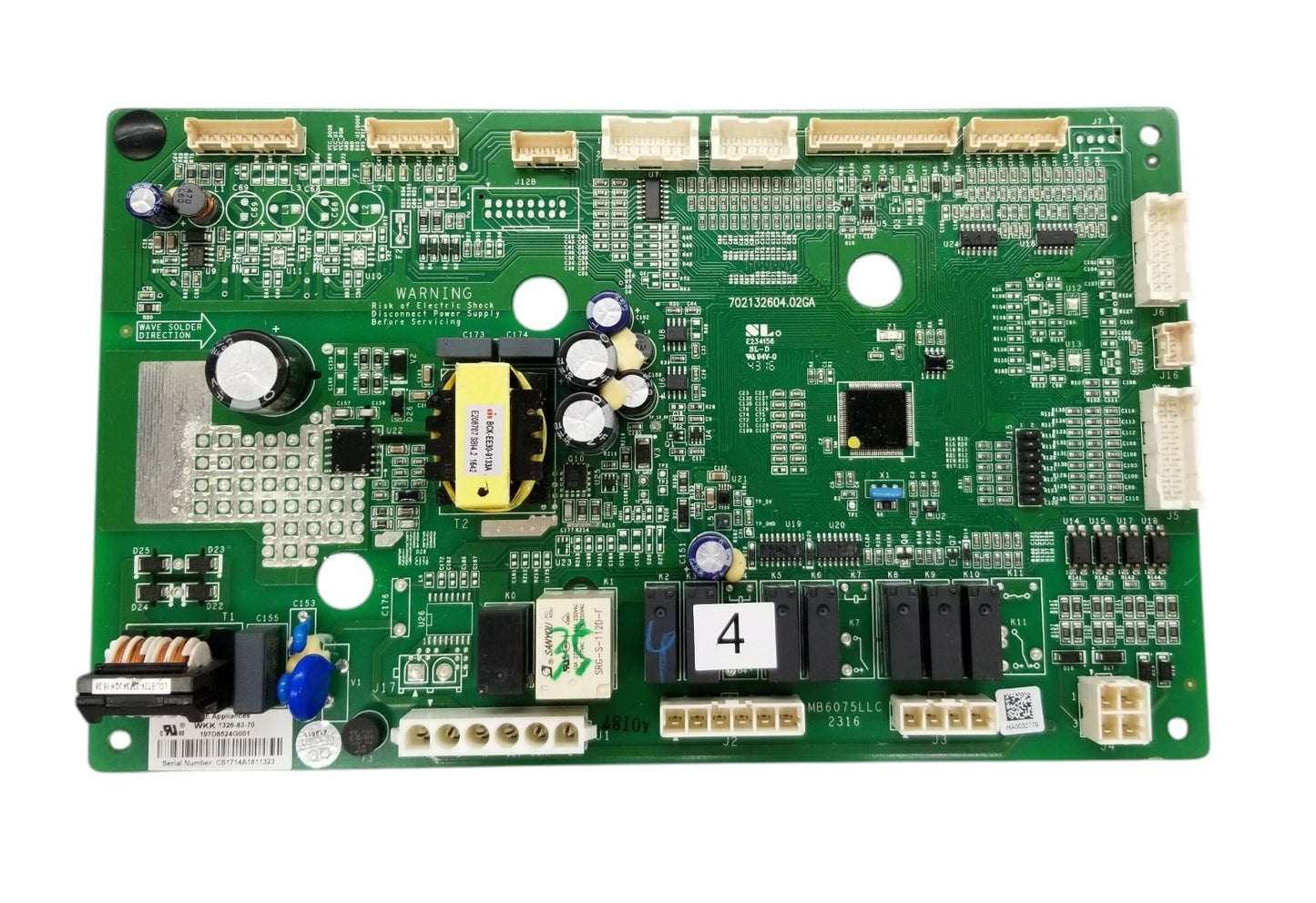 OEM Replacement for GE Fridge Control Board 197D8524G001