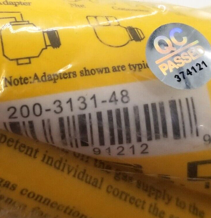 New Genuine OEM  Dryer Gas Line Connector  200-3131-48