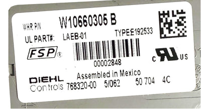 OEM Replacement for Whirlpool Washer Control W10660305