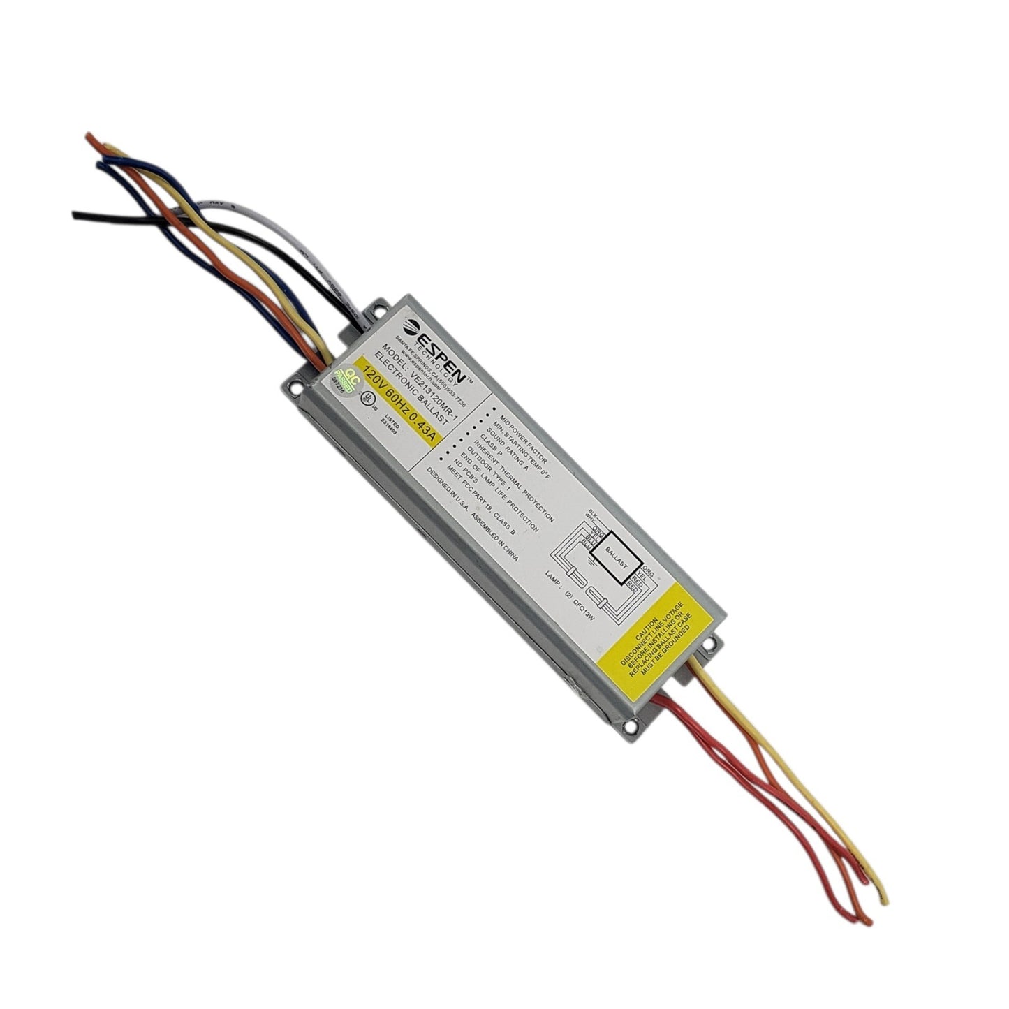 New OEM Espen Electronic Ballast VE213120MR-1
