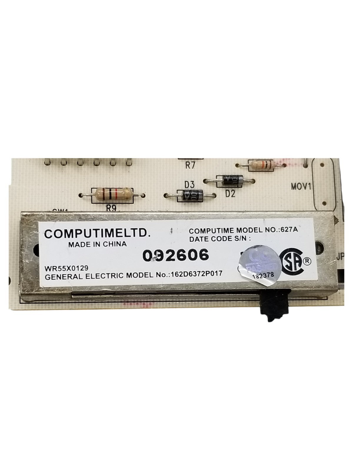 OEM Replacement for GE Fridge Control 162D6372P017
