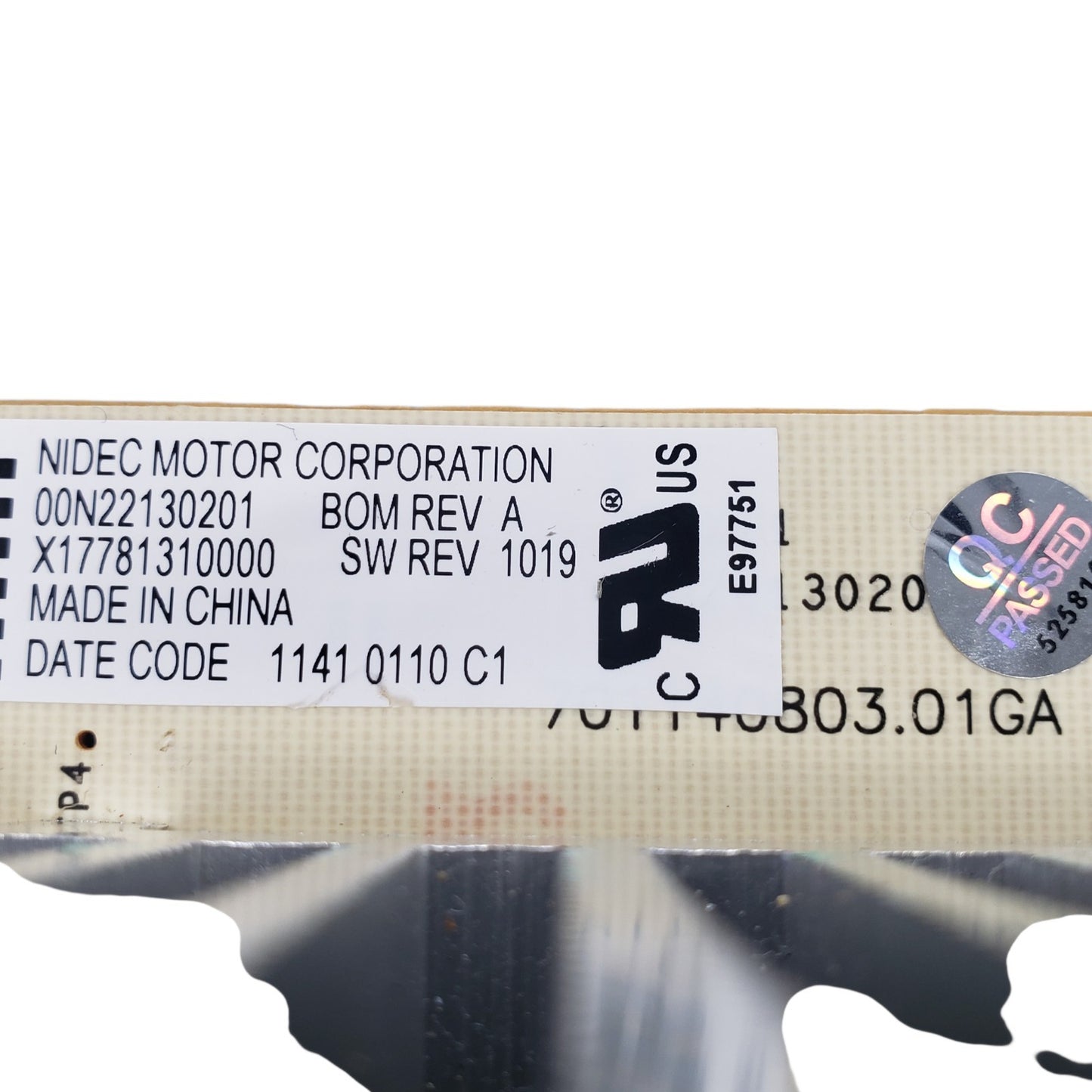 OEM Replacement for GE Washer Control 00N22130201