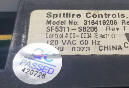 OEM Replacement for Frigidaire Range Control 316418206