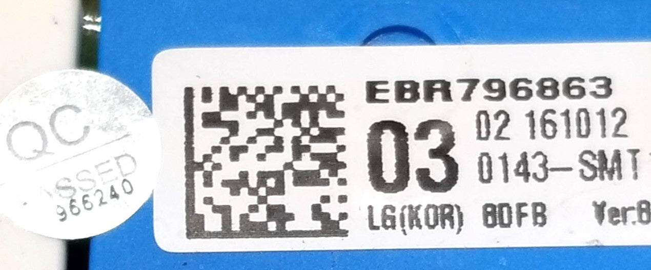 OEM  Replacement for LG Dishwasher Control  EBR79686303