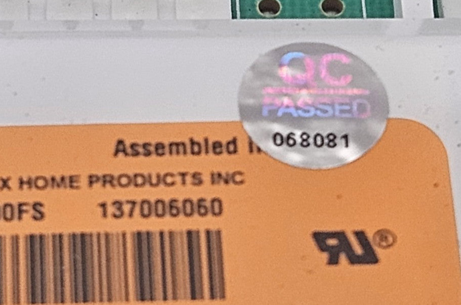 OEM Replacement for Frigidaire Washer Control 137006060