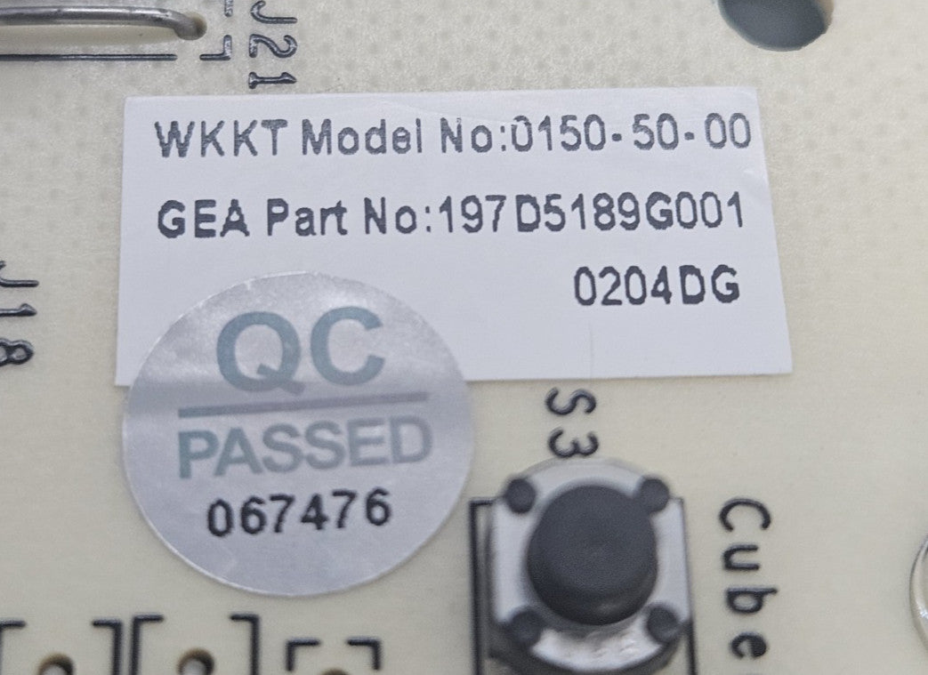 OEM Replacement for GE Fridge Control 197D5189G001