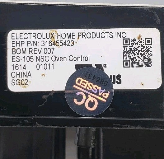 OEM Replacement for Electrolux Oven Control Board 316455420