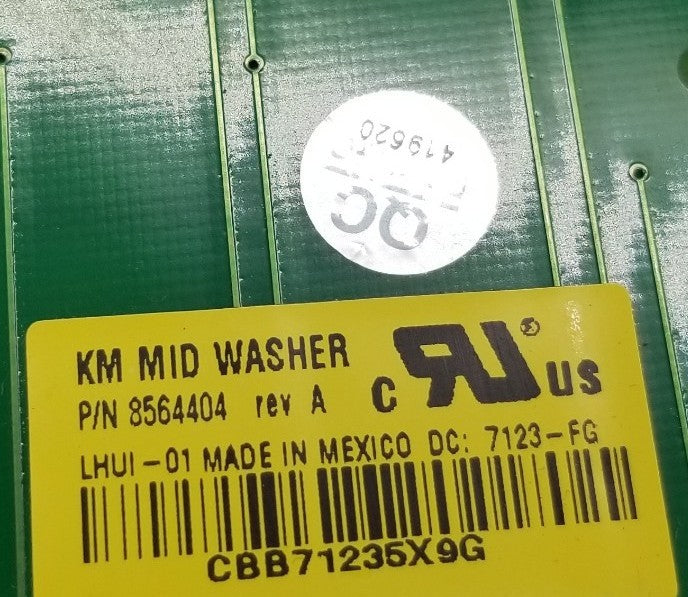 OEM Replacement for Whirlpool Washer Interface 8564404