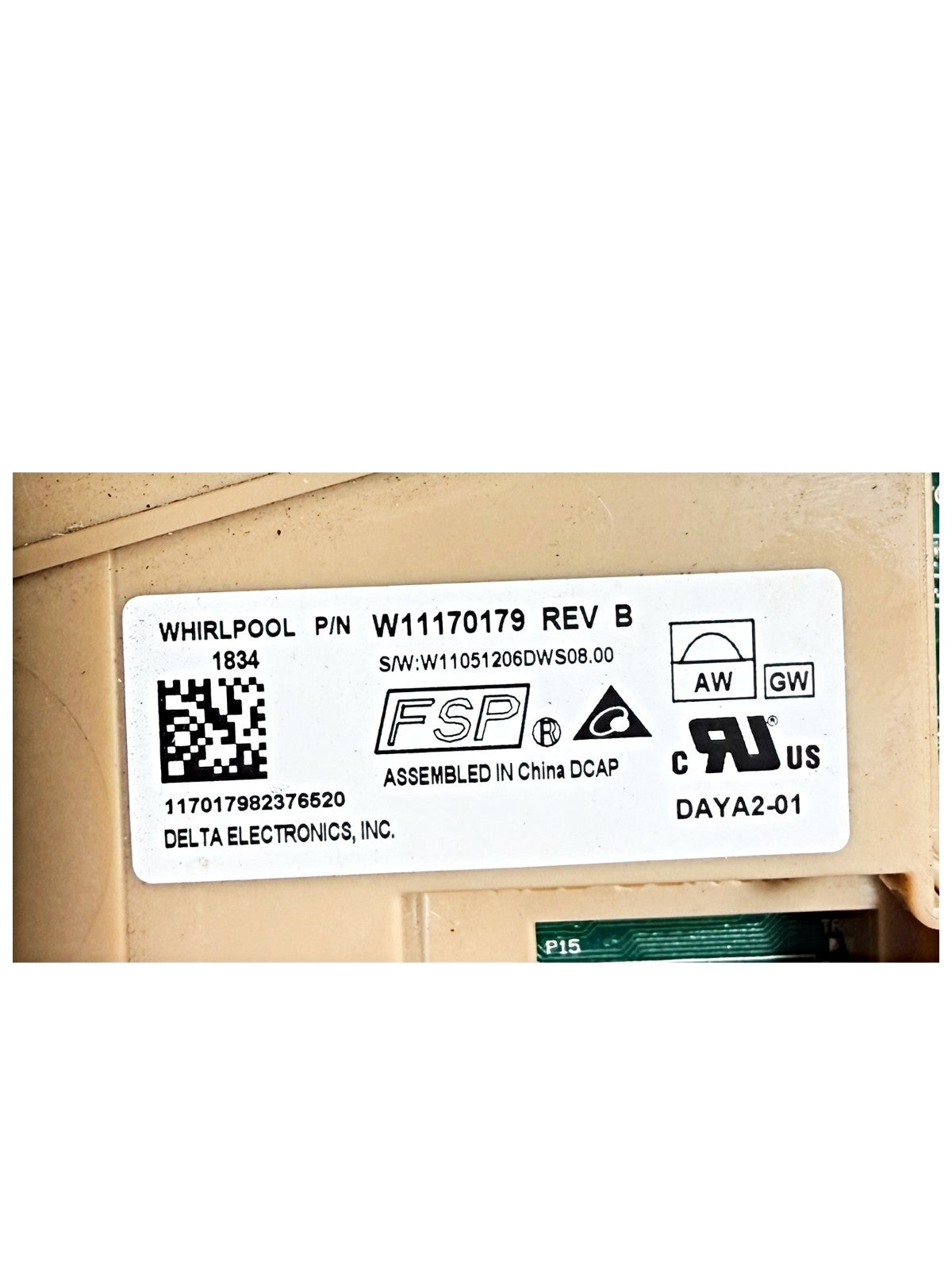 OEM Replacement for Whirlpool Dishwasher Board W11170179