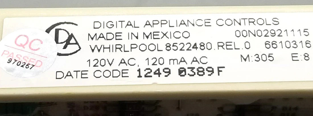 OEM Replacement for Whirlpool Oven Control Board 8522480