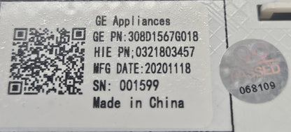 OEM Replacement for GE Washer Control 308D1567G018