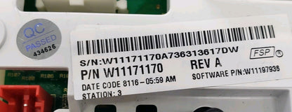 OEM Replacement for Whirlpool Washer Control Board W11171170