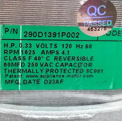 New OEM Replacement for GE Washer Drive Motor  290D1391P002