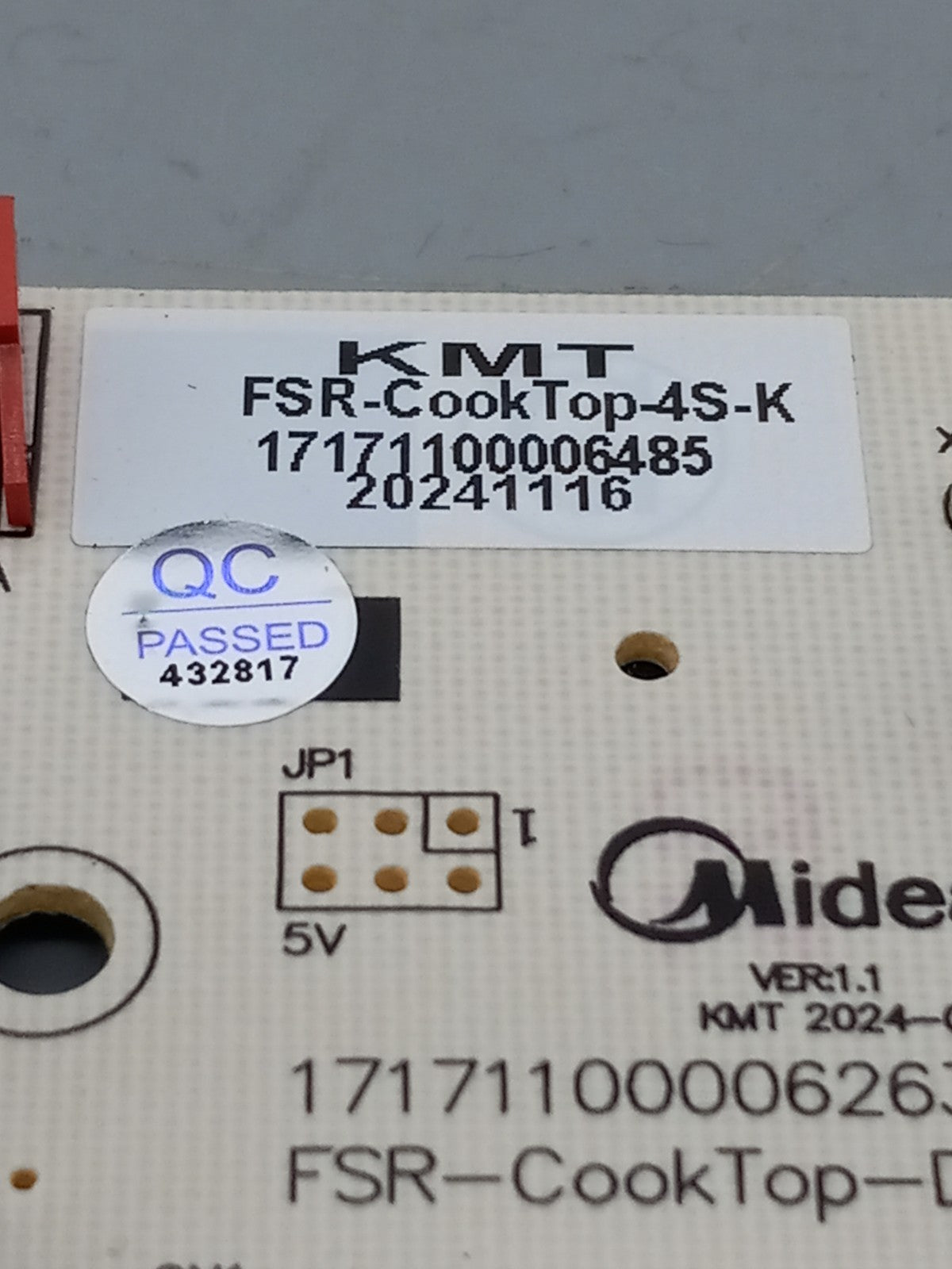 New OEM Replacement for Midea Range Knob Controls 17171100006485