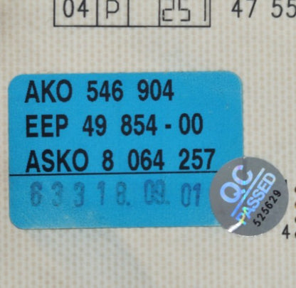 OEM Replacement for ASKO Washer Control Board 8064257