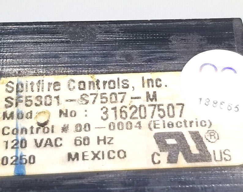 OEM Replacement for Frigidaire Range Control 316207507