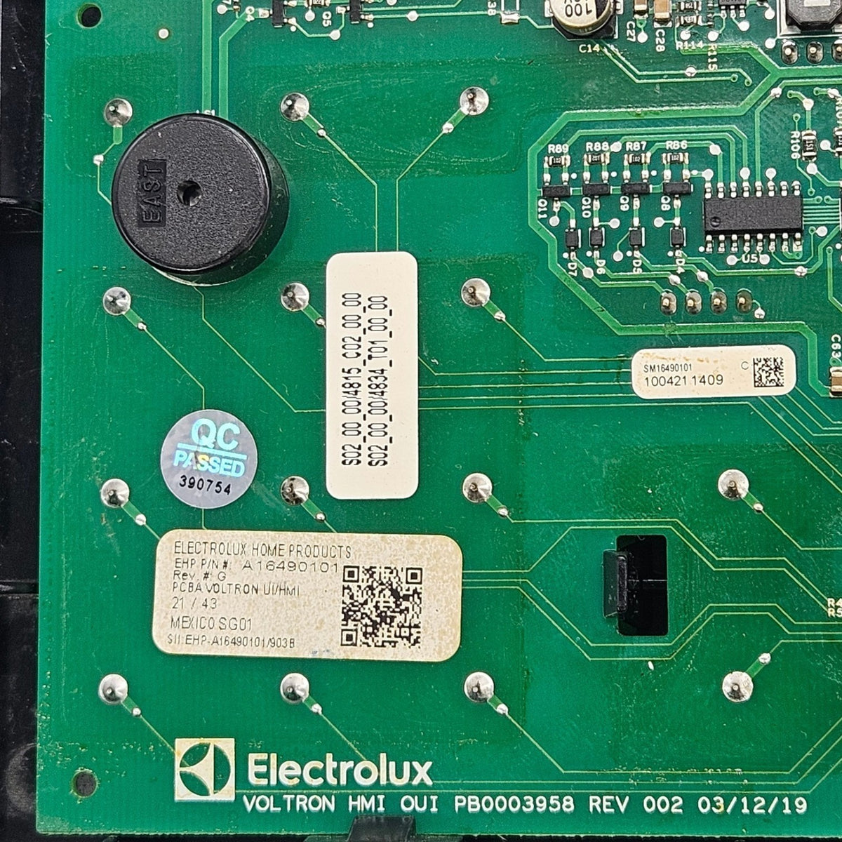 OEM Replacement for Frigidaire Oven Control Board A16490101
