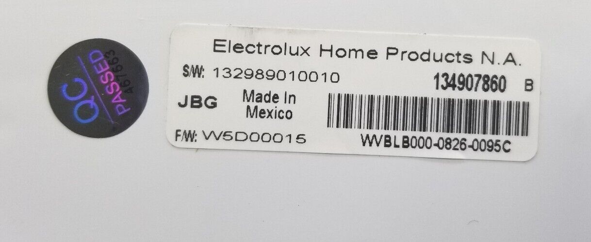 OEM Replacement for Frigidaire Washer Control 134907860