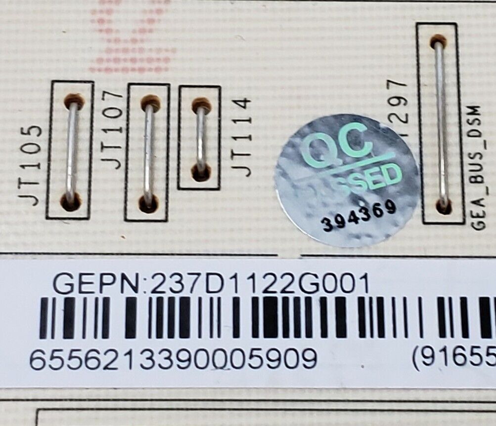 OEM Replacement for GE Washer Control 237D1395G011