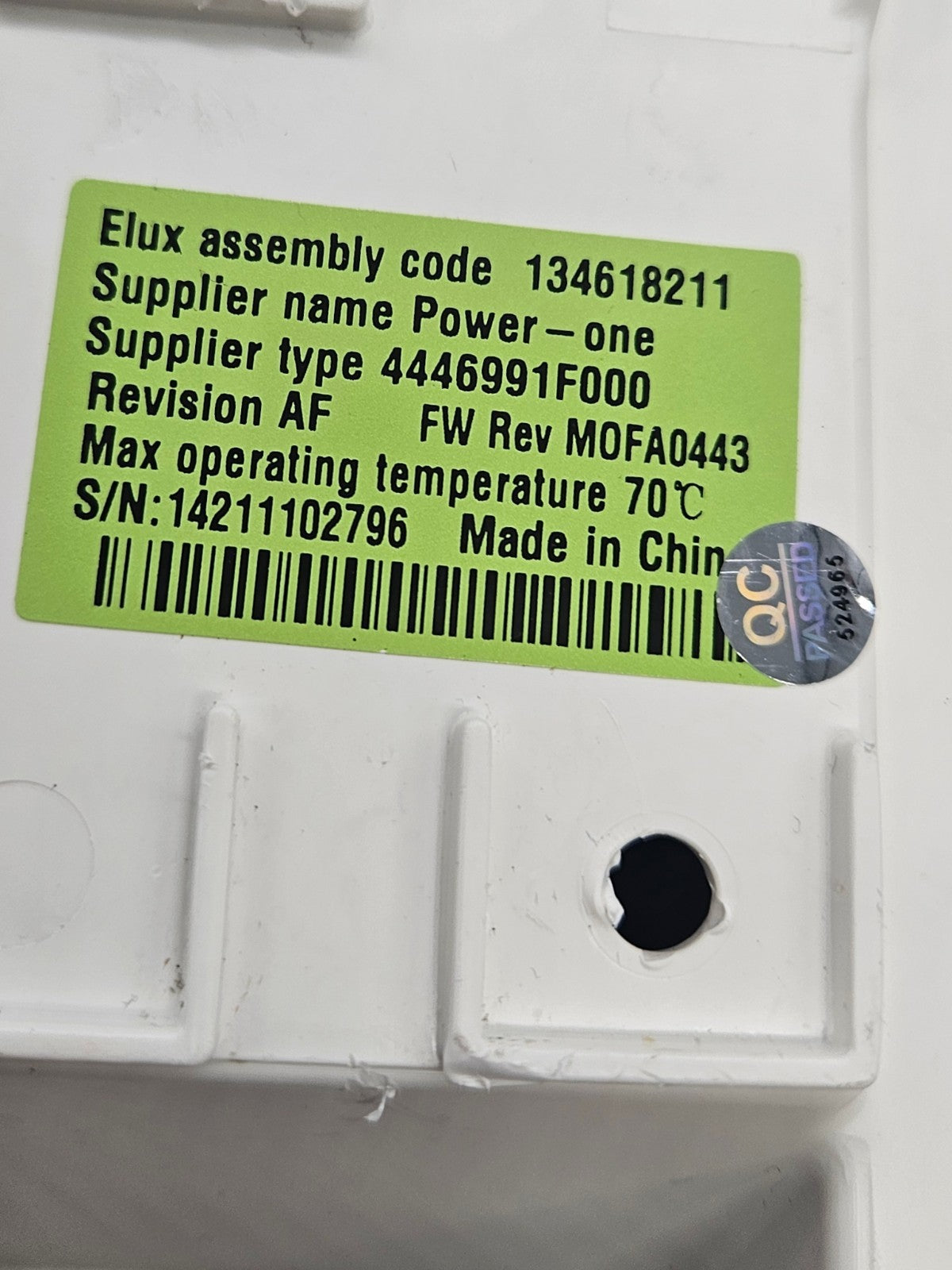 OEM Replacement for Frigidaire Washer Control 134618211