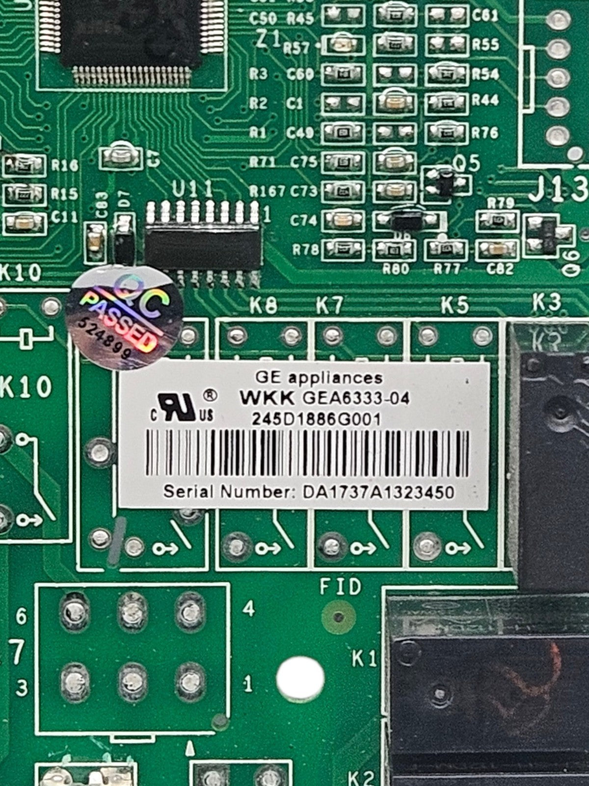 OEM Replacement for GE Fridge Control 245D1886G001
