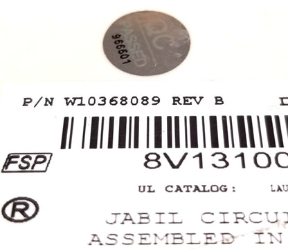 OEM Replacement for Whirlpool Washer Control W10368089 W106267953