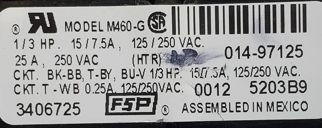 OEM Replacement for Whirlpool Dryer Timer (Set of 10) 3406725