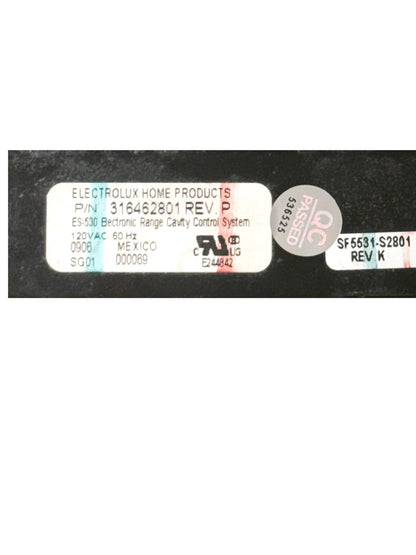 OEM Replacement for Frigidaire Range Control 316462801