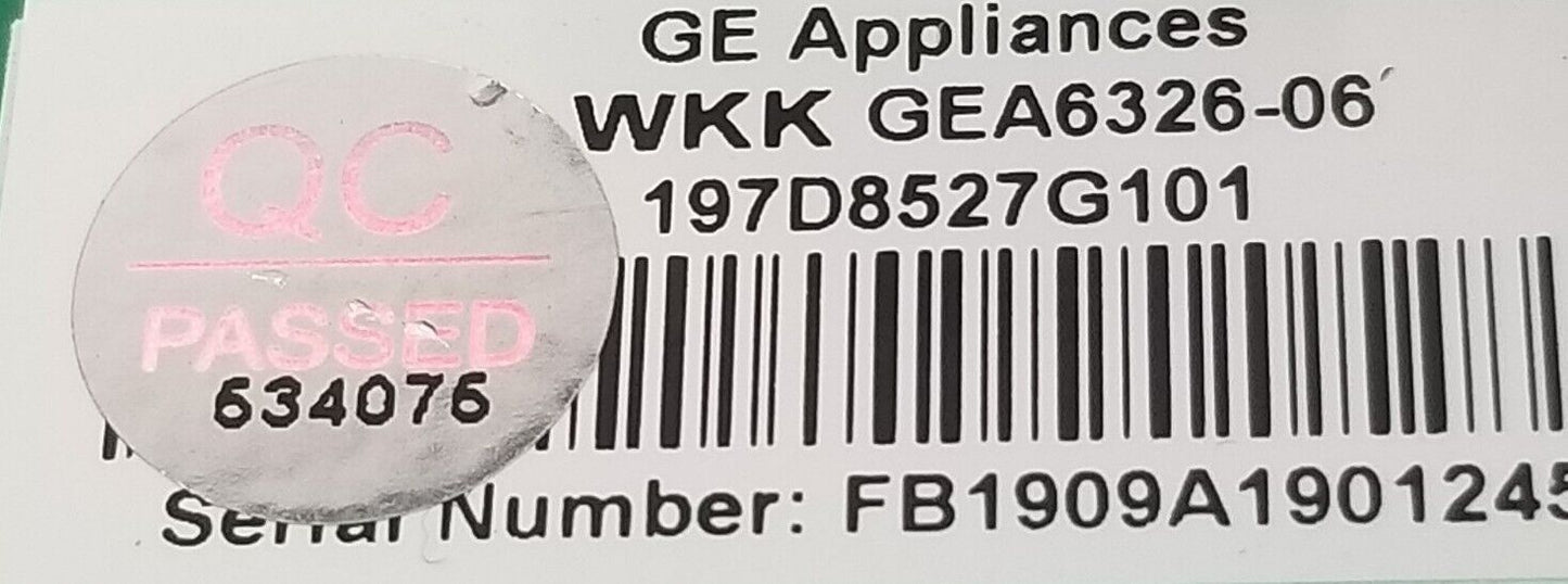 Genuine OEM Replacement for GE Refrigerator Control 197D8527G101