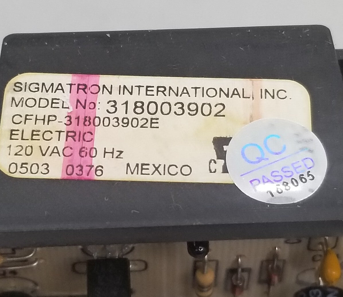 OEM Replacement for Frigidaire Range Control 318003902