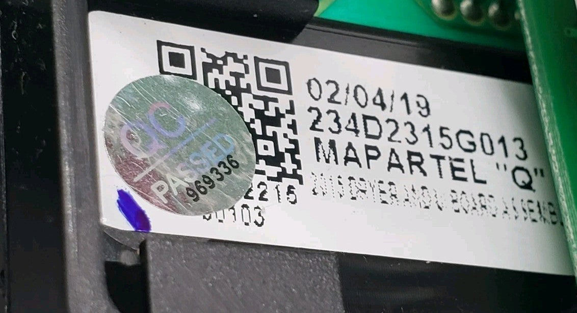OEM Replacement for GE Dryer Control Board  234D2315G013
