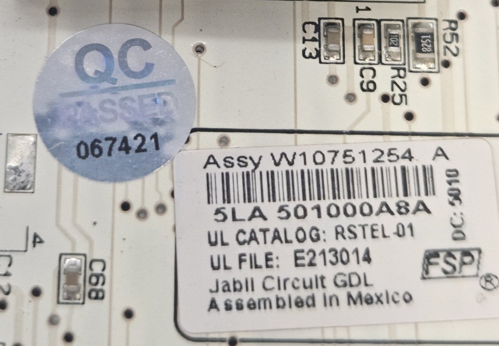 OEM Replacement for Whirlpool Fridge Control W10751254