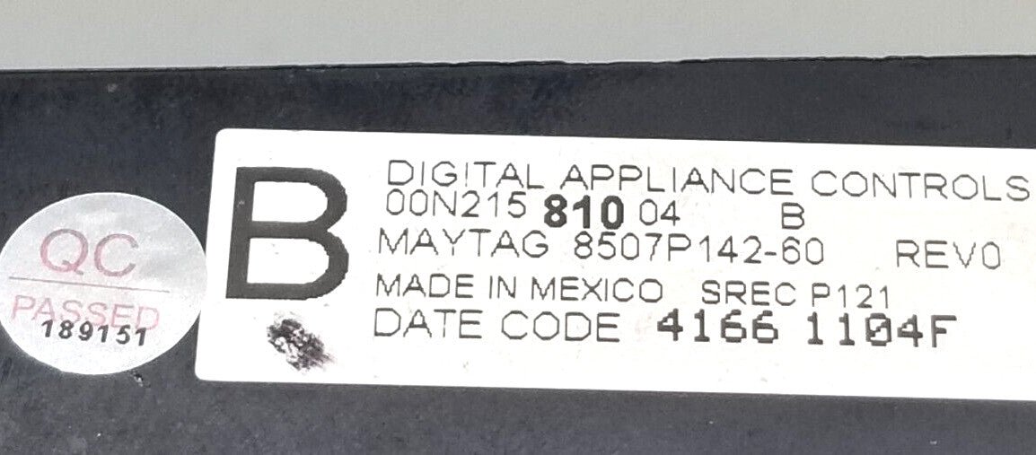 OEM Replacement for Maytag Oven Control 8507P142-60