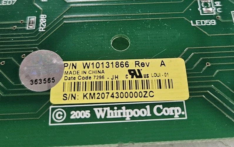 OEM Replacement for Whirlpool Washer Control W10131866