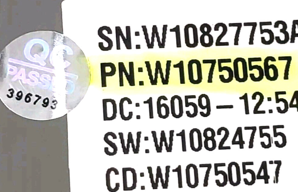 OEM Replacement for Whirlpool Washer Control W10750567