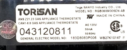 OEM Replacement for GE Range Control 183D8083P006
