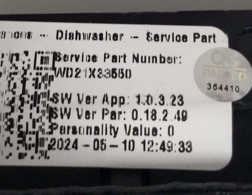 New  OEM Replacement for GE Dishwasher UI Panel 265D4594G100