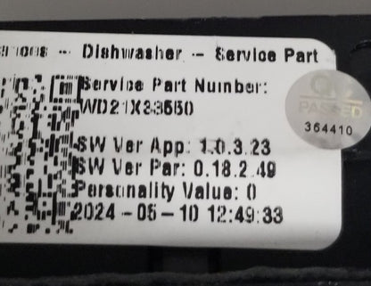 New  OEM Replacement for GE Dishwasher UI Panel 265D4594G100