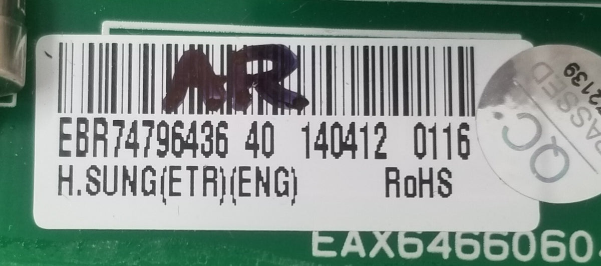 OEM Replacement for LG Refrigerator Control EBR74796436