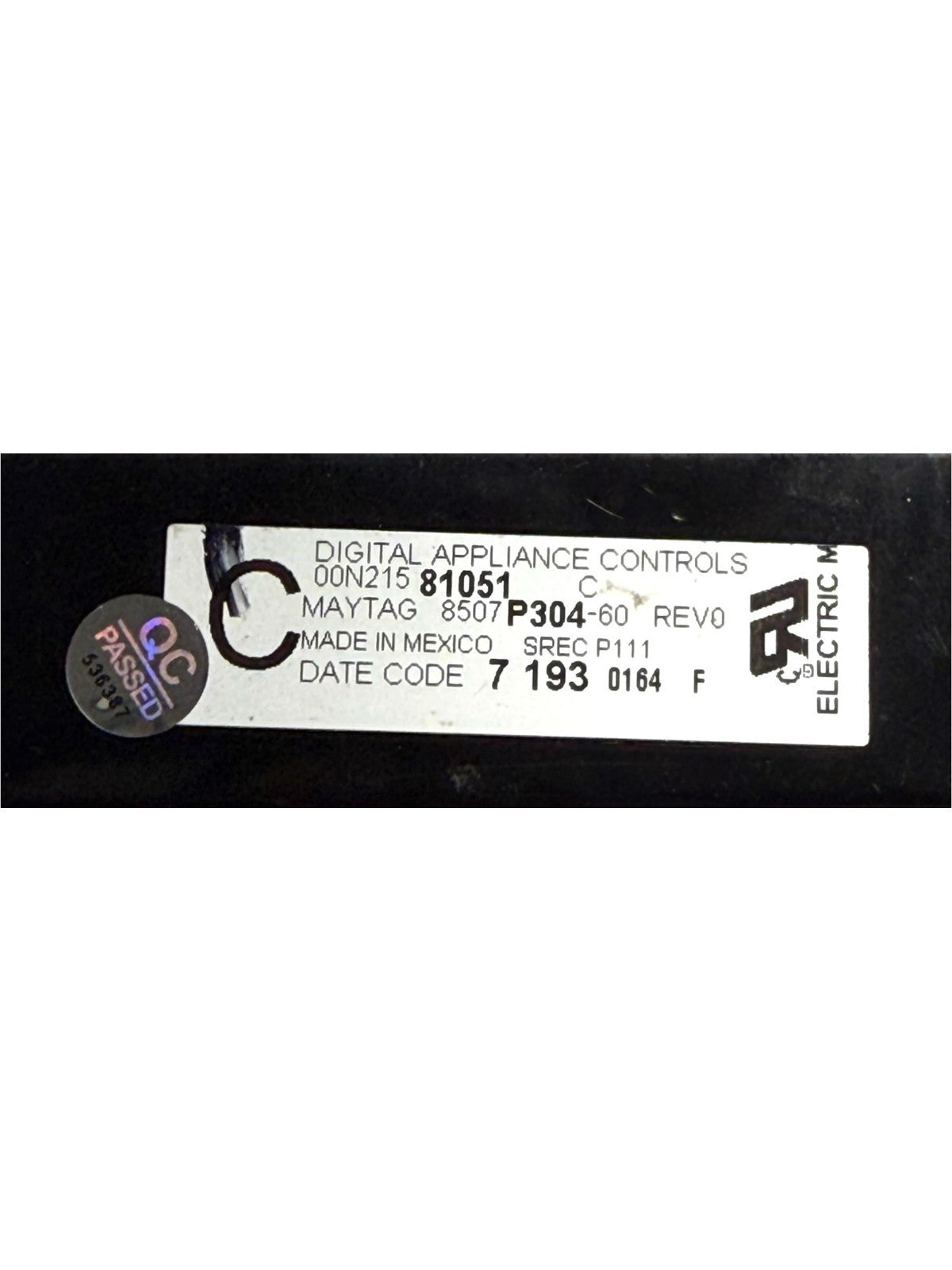 OEM Replacement for Whirlpool Range Control 8507P304-60