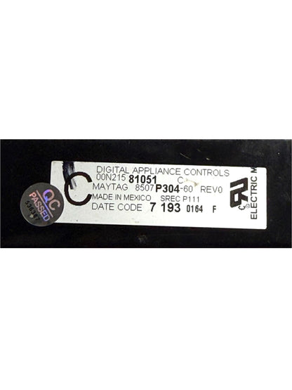 OEM Replacement for Whirlpool Range Control 8507P304-60