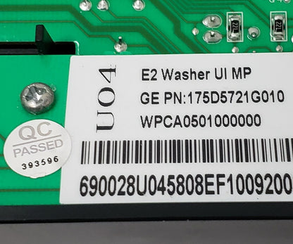 OEM Replacement for GE Washer Control 175D5721G010