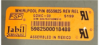 OEM Replacement for Whirlpool Dishwasher Control 8559825