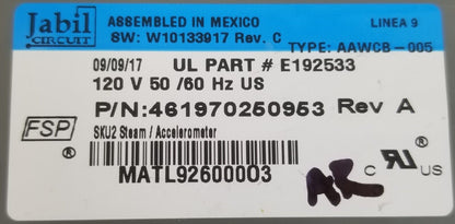 OEM Replacement for Whirlpool Washer Control 461970250953