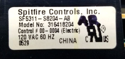 OEM Replacement for Frigidaire Oven Control 316418204