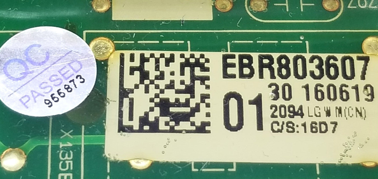 OEM Replacement for LG Washer Electronic Control EBR80360701  1 Year