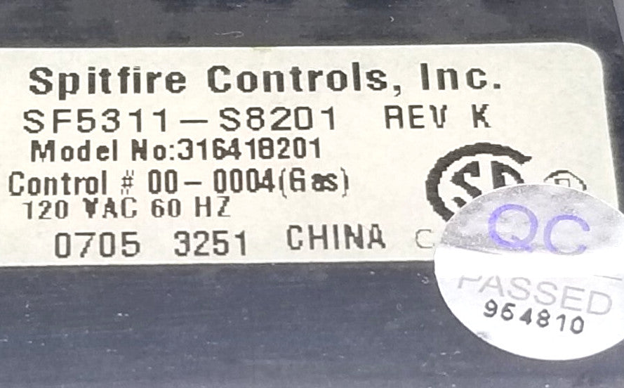 OEM Replacement for Frigidaire Oven Control  316418201