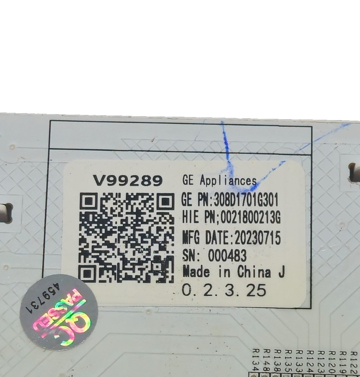OEM Replacement for GE Washer Control Board 308D1701G301