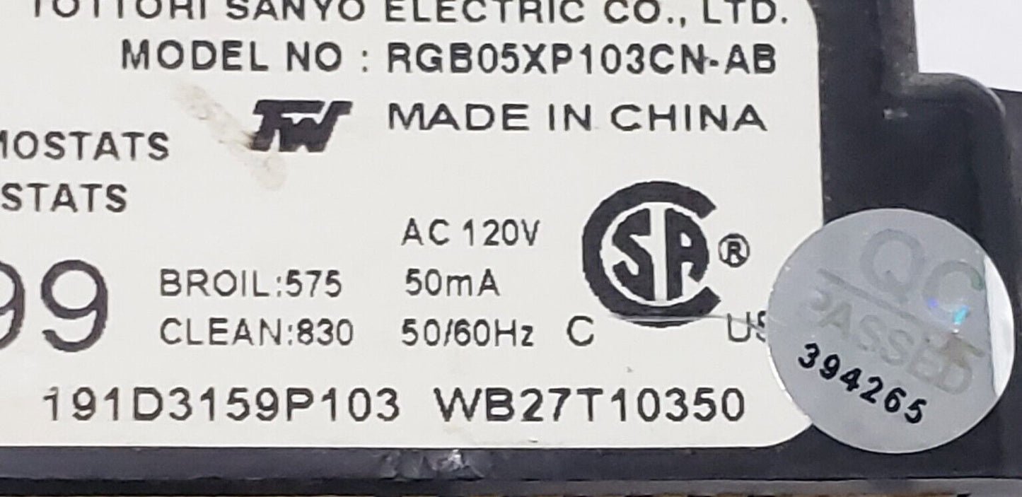 OEM Replacement for GE Range Control WB27T10350