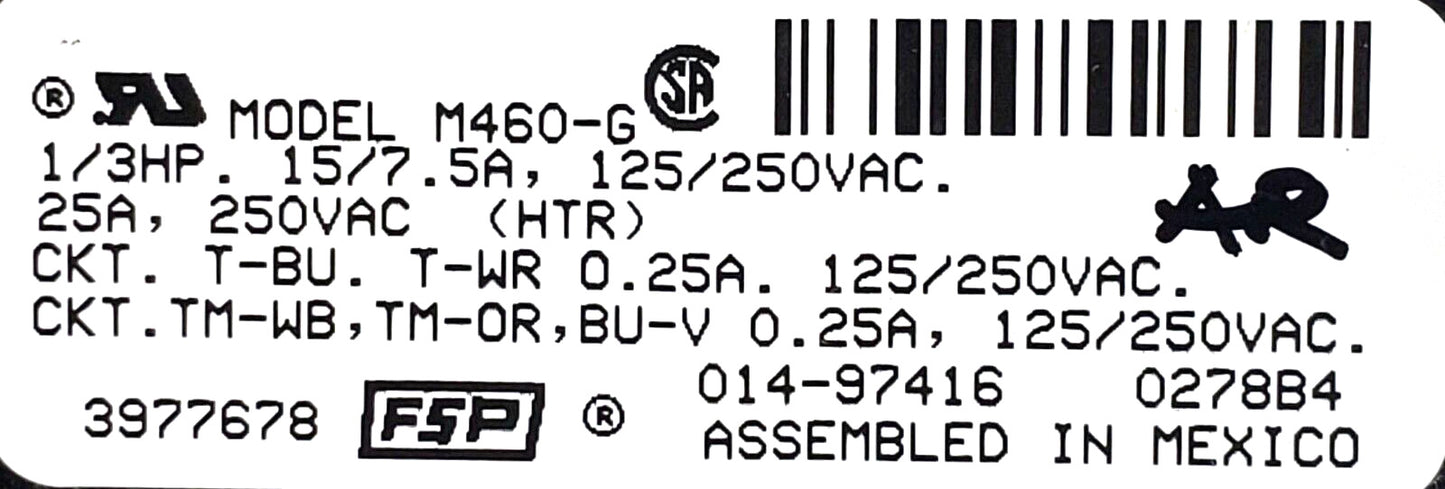 ⭐️OEM Replacement for Kenmore Replacement for Whirlpool Dryer Timer 3977678🔥